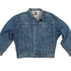 Vintage 90s Tommy Hilfiger Denim Jacket Large
